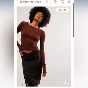 Free people large before sunset mesh long sleeve